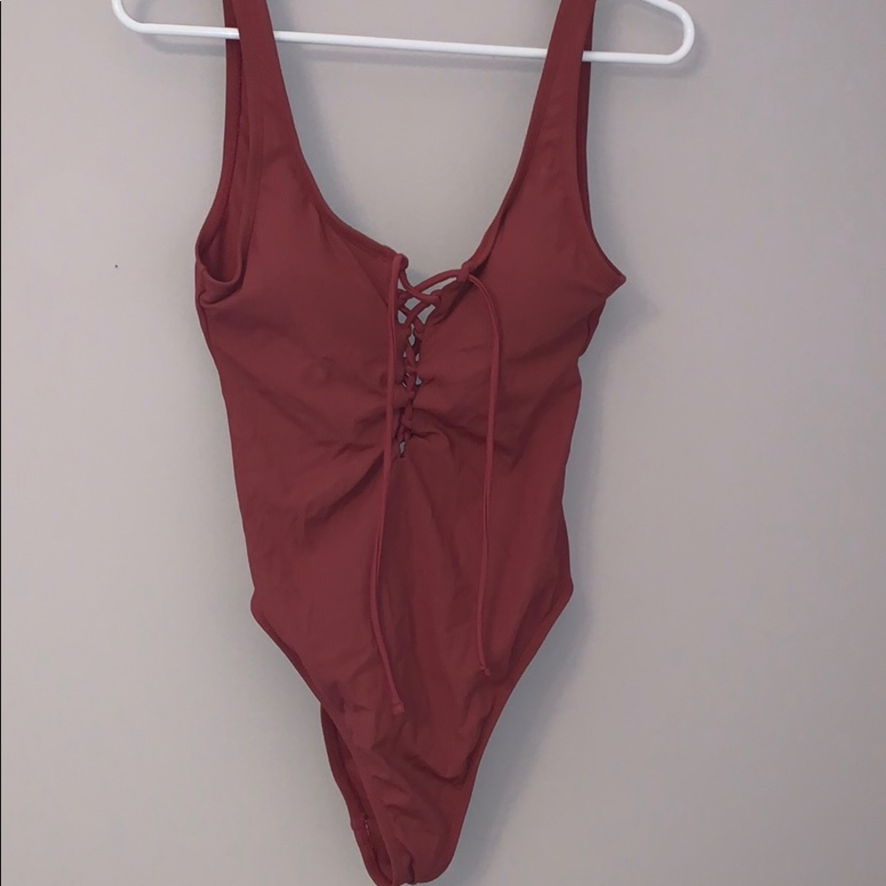 One piece bathing suit!